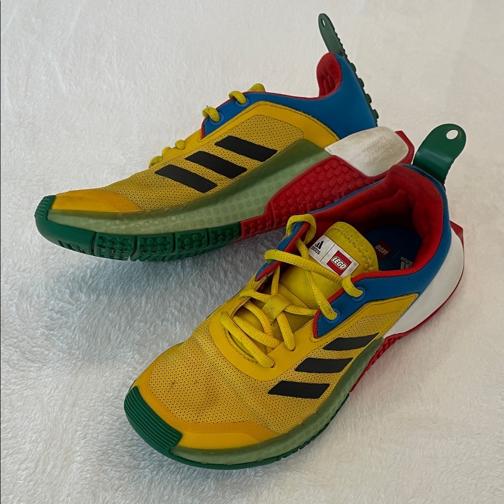 Adidas Kids Yellow and Blue Sneakers